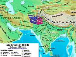 Location of Indo-Greek Kingdom