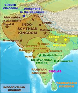 Location of Indo-Scythian Kingdom