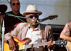 John Lee Hooker performing live at the Long Beach Music Festival, August 31, 1997