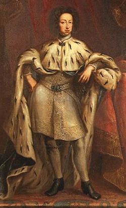 Charles XI in his coronation outfit. Painting by David Klöcker Ehrenstrahl, circa 1690