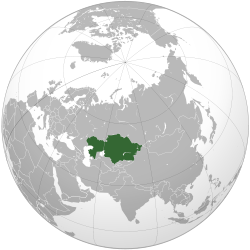 Location of Kazakhstan