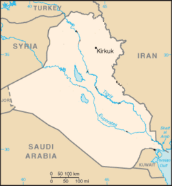 Location of Kirkuk