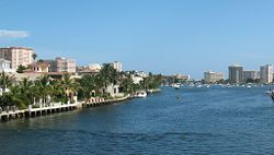 Lake Boca Raton near the inlet