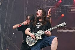 Randy Blythe and Willie Adler at With Full Force in 2007