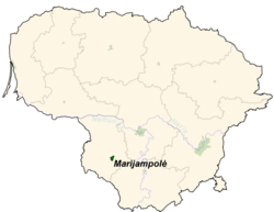 Location of Marijampolė