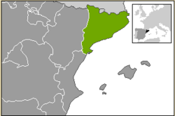 Map of Catalonia