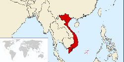 Location of Vietnam