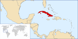 Location of Cuba