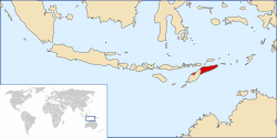 Location of East Timor