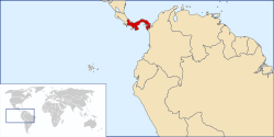 Location of Panama