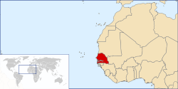 Location of Senegal