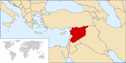 Location of Syria