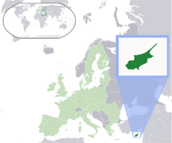 Location of Cyprus