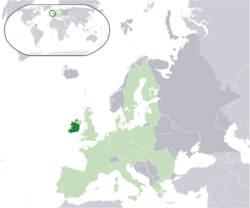 Location of Ireland