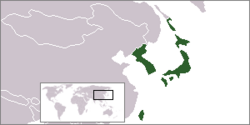 Location of Japan