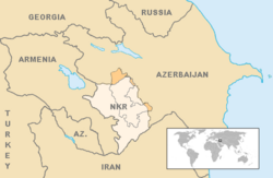 Location of Nagorno-Karabakh