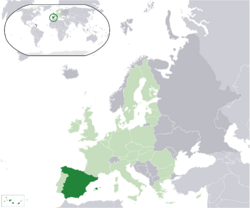 Location of Spain