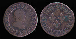 Louis XIII of France Coin.jpg