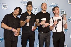 Billy Talent at the 2007 MuchMusic Video Awards.(from left to right) Jonathan Gallant, Ian D'Sa,Aaron Solowoniuk, Benjamin Kowalewicz