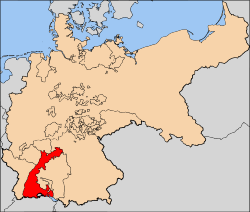 Location of Baden