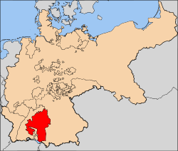 Location of Württemberg