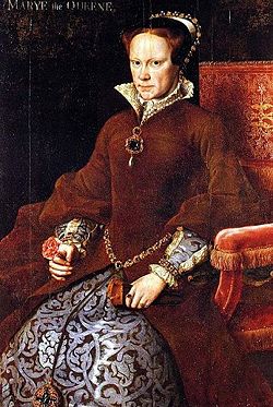 Mary I in 1554 by Anthonis Mor, Prado.