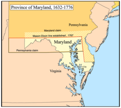 Location of Maryland