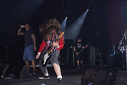 Sepultura performing live at Metalmania, in 2007