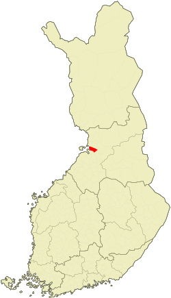 Location of Oulu in Finland