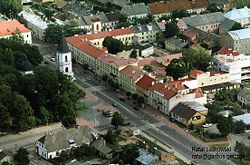 Aerial view of Suwałki