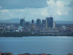 Port of Spain, viewed from the harbour, 2007