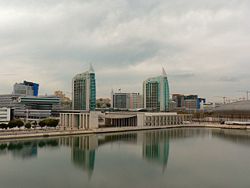 St. Rafael and St. Gabriel twin towers at Parque das Nações.