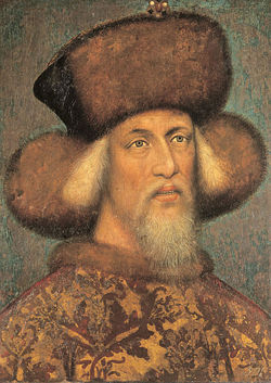 Sigismund, aged approximately 50, depicted by unknown artist in the 1420s — the only contemporary portrait