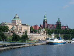 Oder River in Szczecin