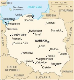 Map of Poland