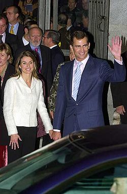 The Princess with her husband in 2003