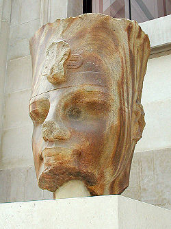 Quartzite statue of Amenhotep III