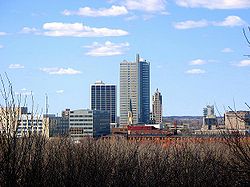 Downtown Fort Wayne from Reservoir Park.