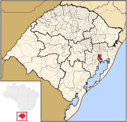 Location in the State of Rio Grande do sul