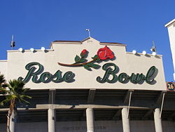 Main entrance to the Rose Bowl Stadium