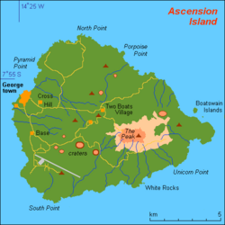 Location of Ascension Island