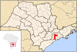 Location in the State of São Paulo