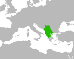 Location of Serbia