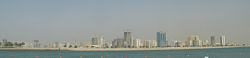 A panoramic photo of Sharjah city