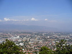 Skyline of Skopje