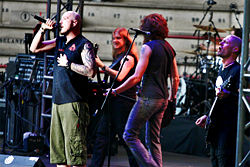 Soilwork performing at Festimad in Madrid, 2007.