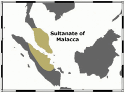 Location of Malacca