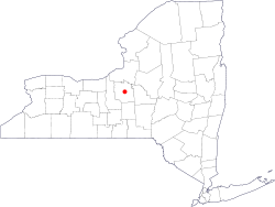 Location of Syracuse within the state of New York