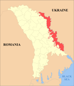 Location of Transnistria