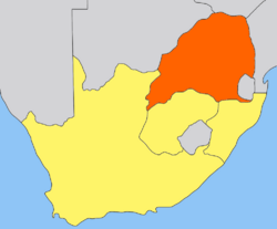 Location of South African Republic